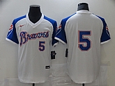 Braves 5 Freddie Freeman White Nike Turn Back the Clock Jersey,baseball caps,new era cap wholesale,wholesale hats